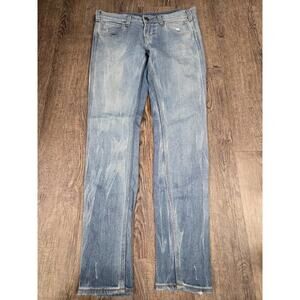 SKARGORN JEAN 77 Thorn – Indigo Tapered Crop Jeans Stretch Size 28x29